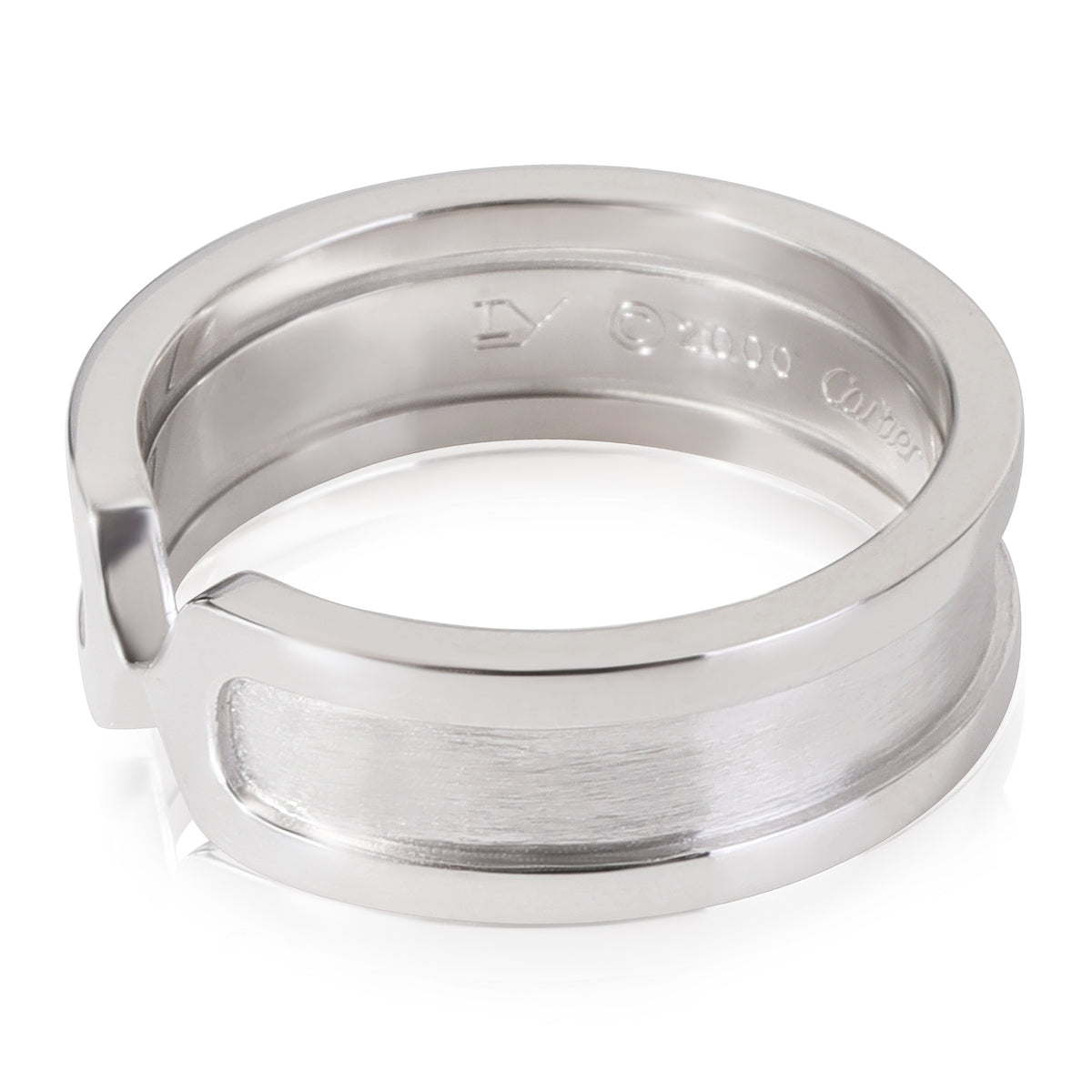 Cartier C De Cartier 6.5 mm Wide Ring in 18k White Gold