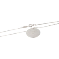 Tiffany & Co. Notes Initial J Pendant On Bead Chain in Sterling Silver