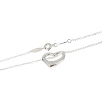 Tiffany & Co. Elsa Peretti 16mm Open Heart Pendant in Sterling Silver