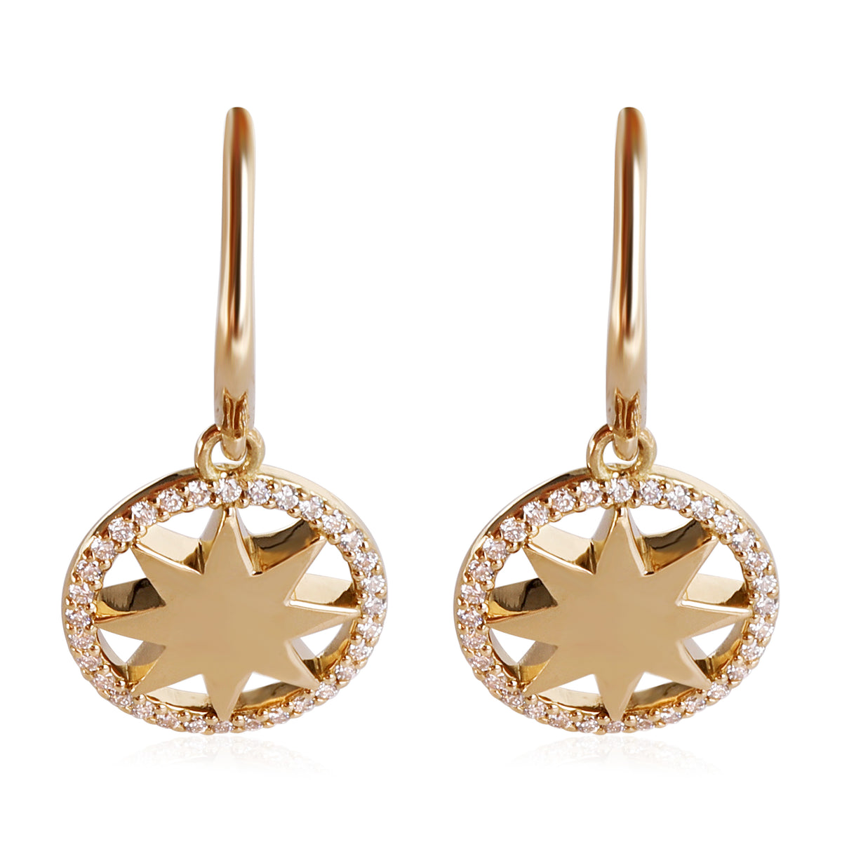 Tiffany & Co. Paloma Picasso Star Drop Diamond Earring in 18kt Gold 0.12 CTW