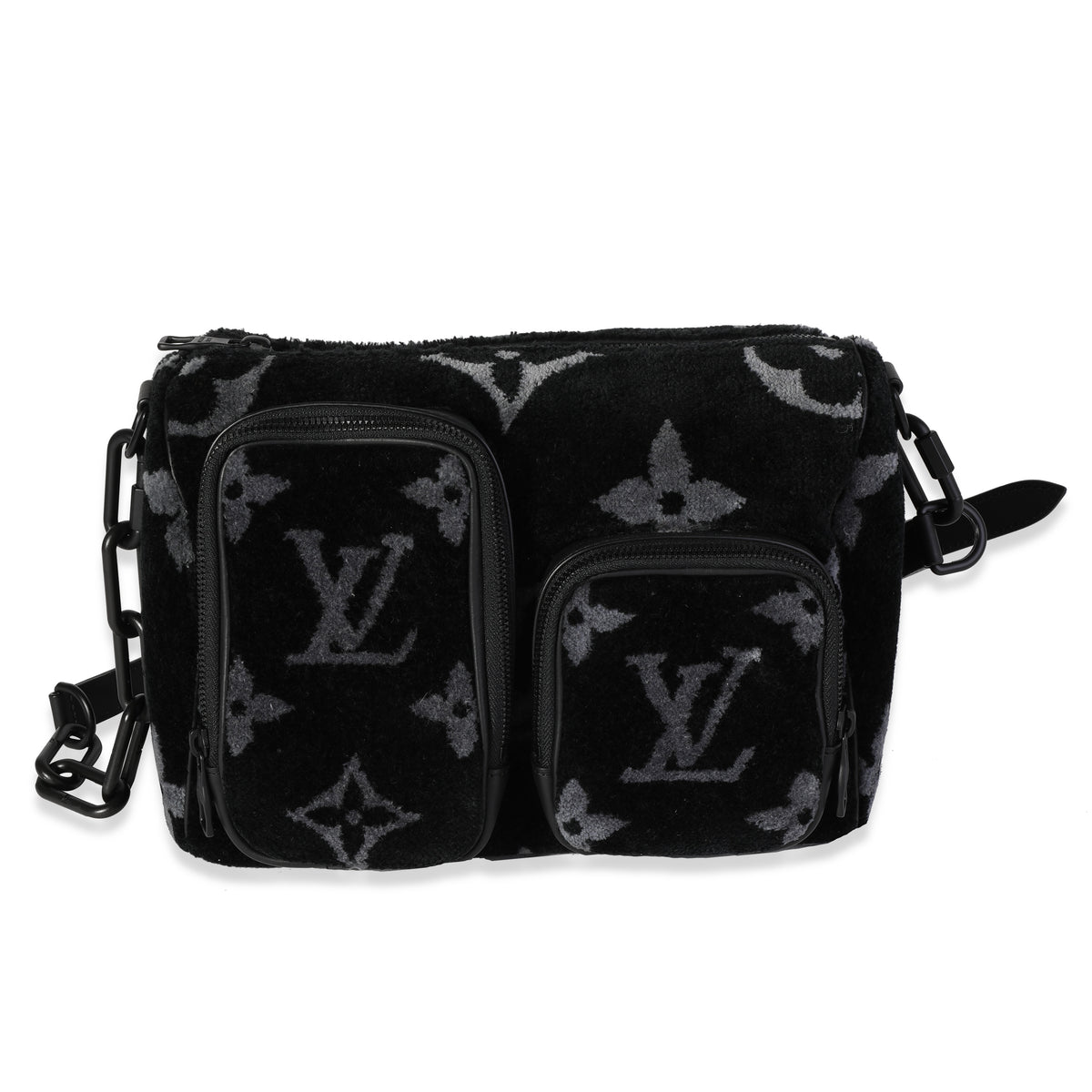 Louis Vuitton Black & Gray Monogram Eclipse Tuffetage Multi-pocket