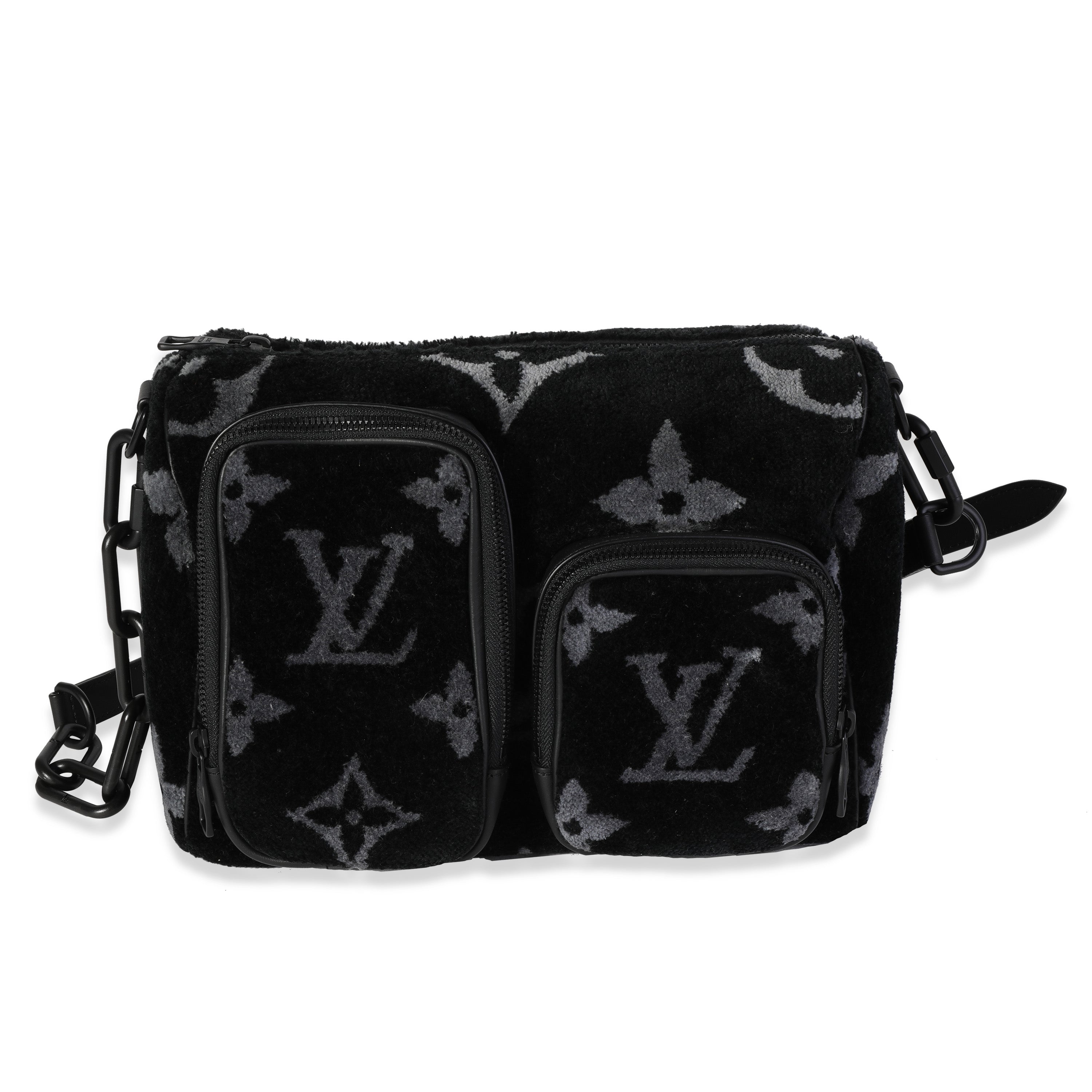 Louis Vuitton Black & Gray Monogram Eclipse Tuffetage Multi-Pocket Speedy, myGemma