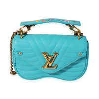 LOUIS VUITTON Malibu Green Quilted Calfskin Leather New Wave Chain PM For  Sale at 1stDibs