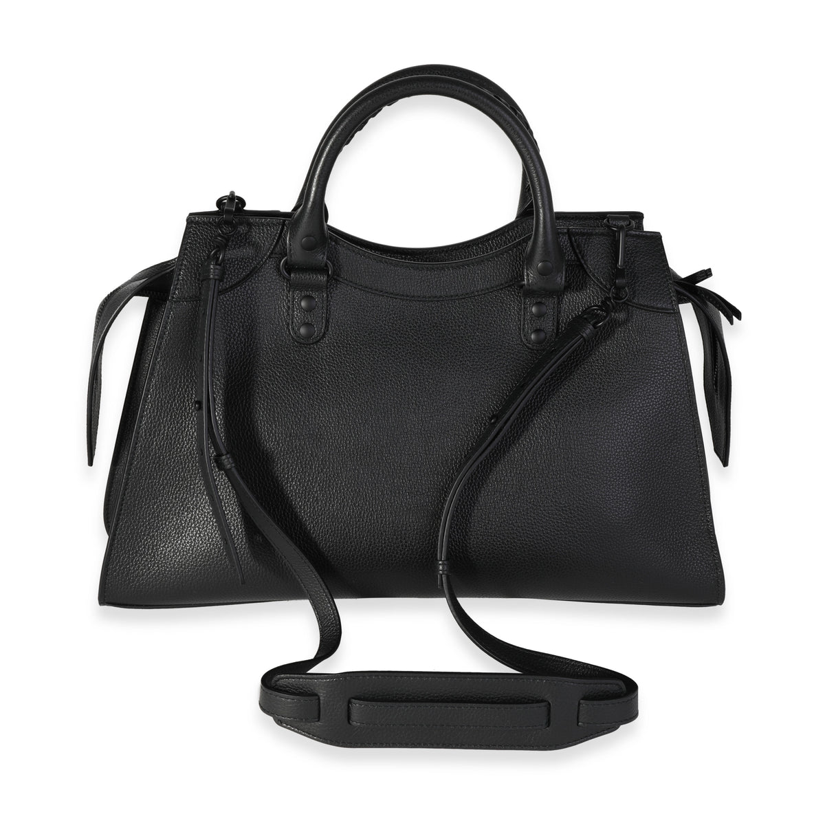 Balenciaga So Black Grained Calfskin Neo Classic Bag