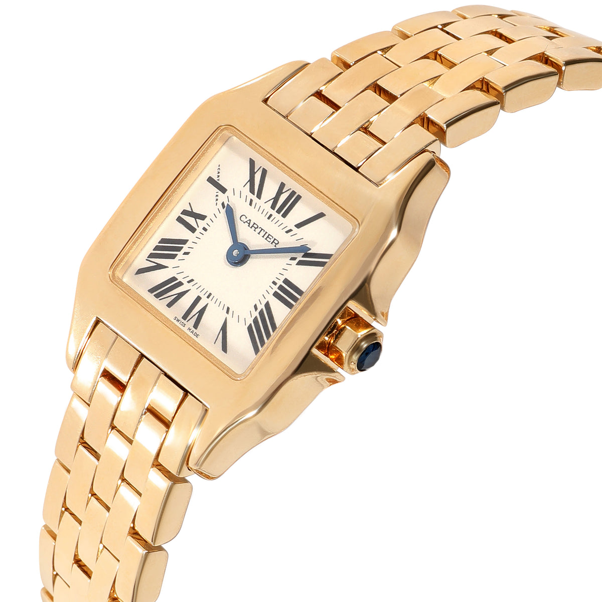 Cartier Santos Demoiselle W25063X9 Womens Watch in  Yellow Gold