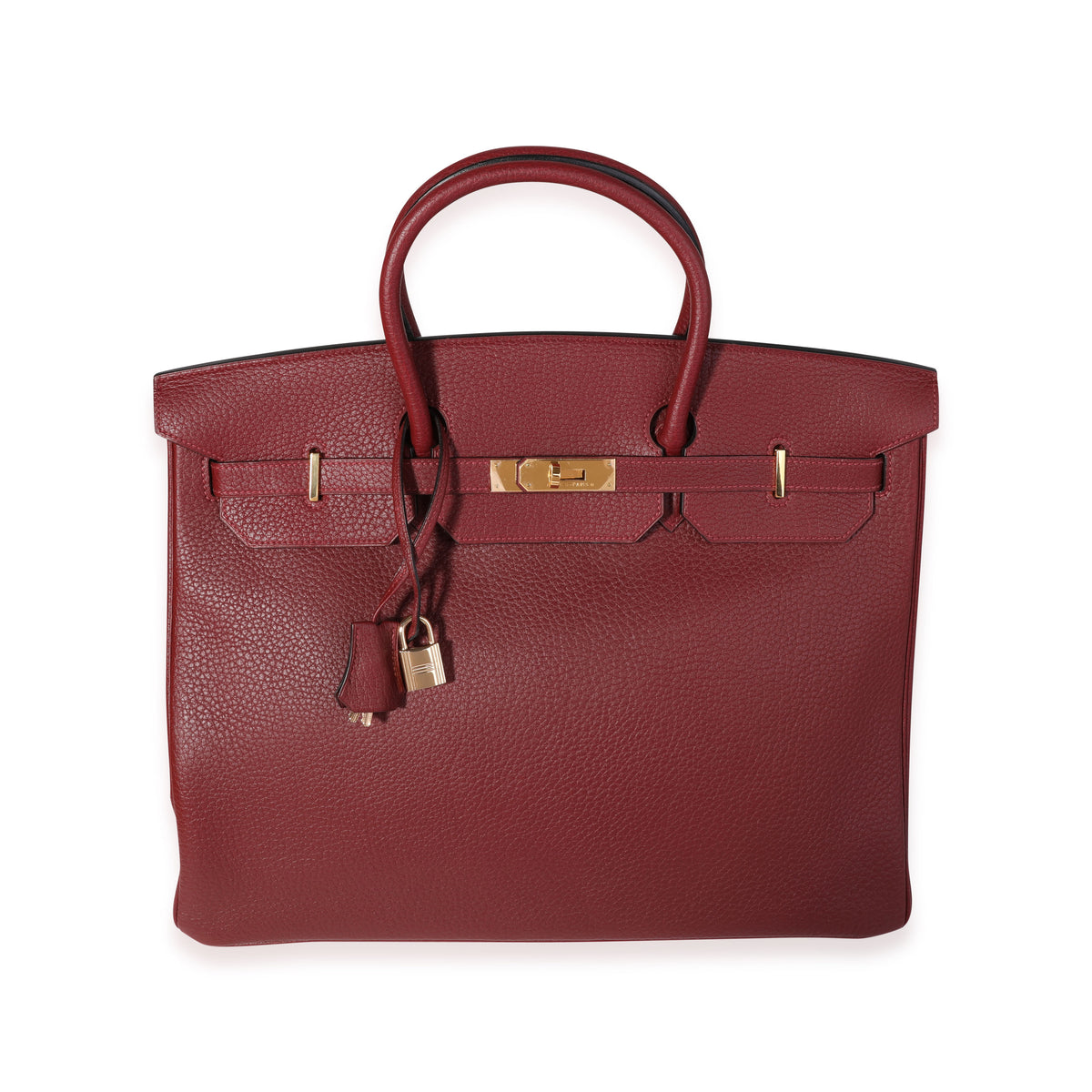 Hermès Rouge H Fjord Birkin 40 GHW