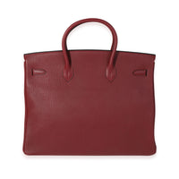 Hermès Rouge H Fjord Birkin 40 GHW