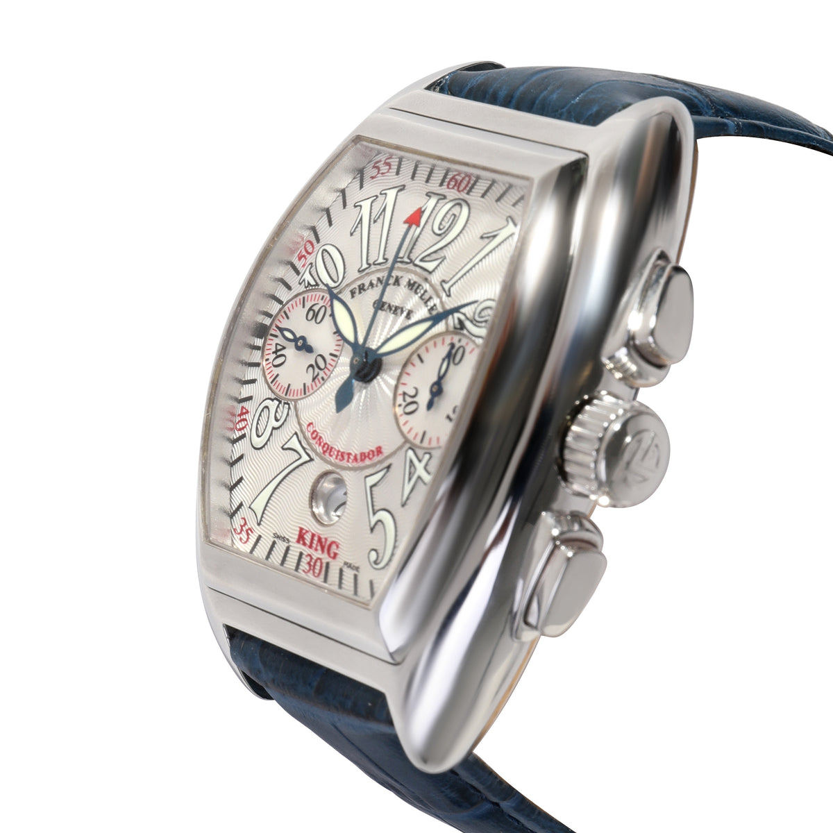 Franck Muller King Conquistador 8005 CC Men's Watch in  Stainless Steel