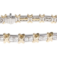 Tiffany & Co. Schlumberger Diamond Bracelet in 18k Yellow Gold/Platinum 2.95 CTW