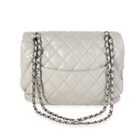 Chanel Gray Quilted Lambskin 3 Accordion Maxi Flap Bag