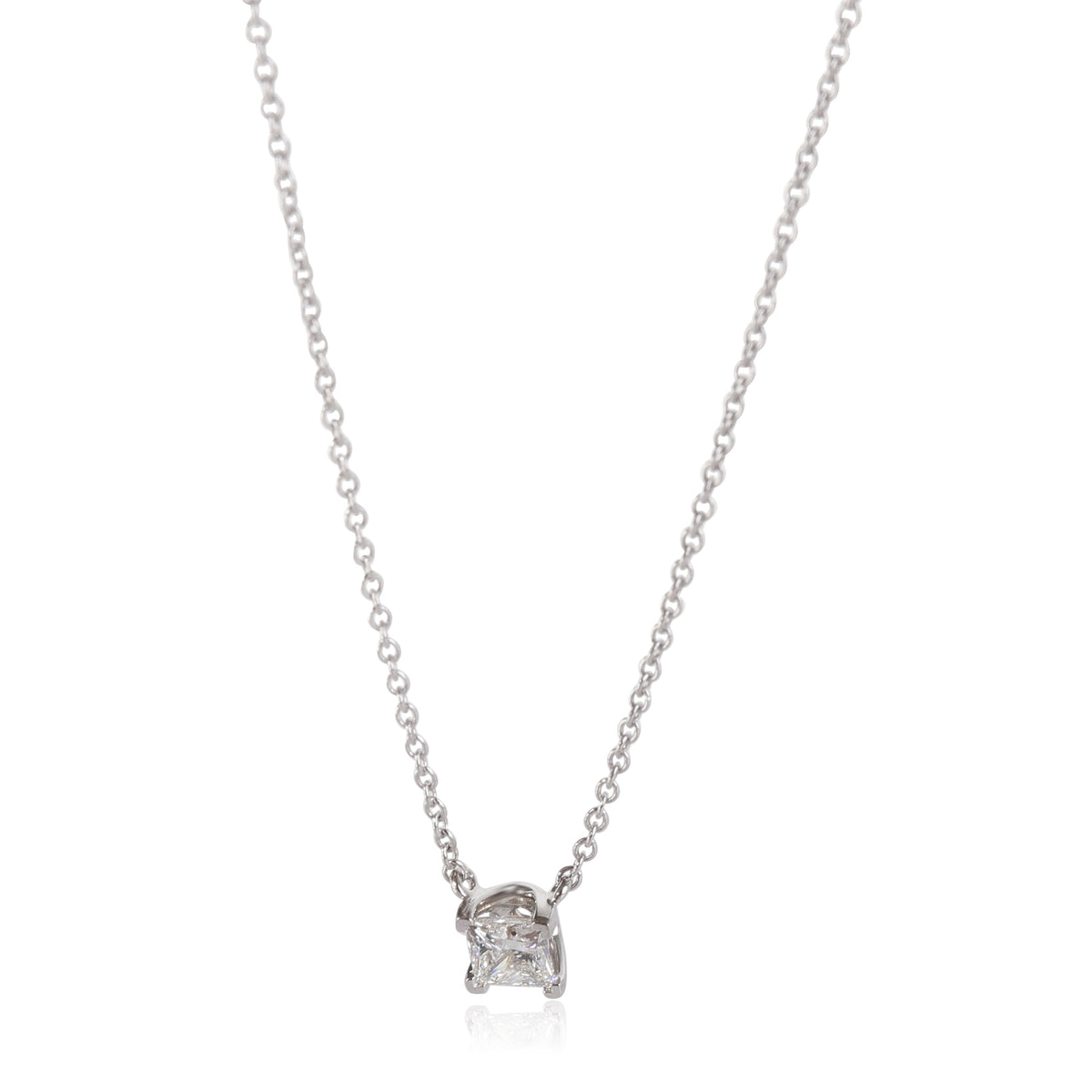 Tiffany & Co. Diamond Solitaire Pendant in Platinum (0.35 ct H/VVS2)