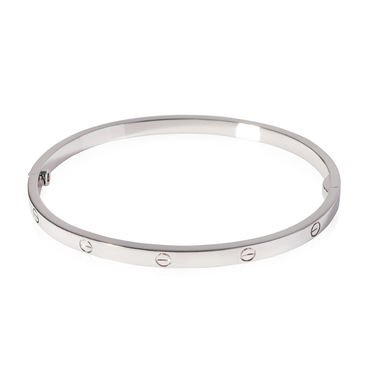 Cartier Love Bracelet in 18k White Gold Small Model (Size 17)