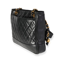 Chanel Vintage Black Quilted Lambskin Shoulder Bag