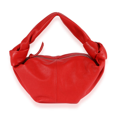 Red Nappa Mini Double Knot Bag