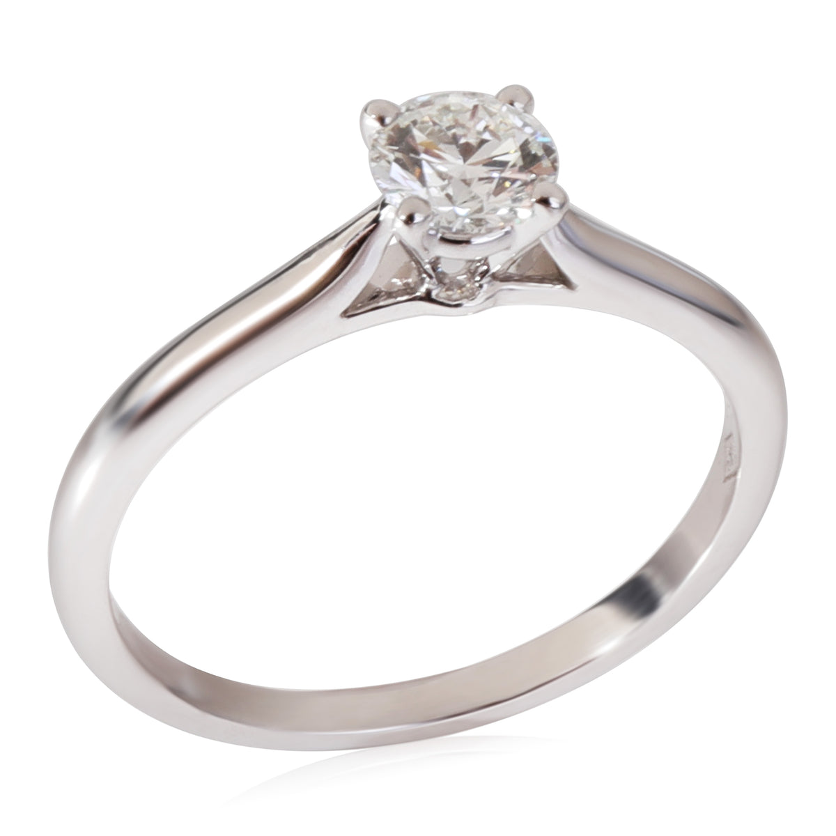 Cartier 1895 Diamond Engagement Ring in Platinum G VVS1 0.36 CTW