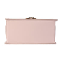 Dolce & Gabbana Pink Leather Devotion Medium Top Handle Bag