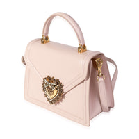 Dolce & Gabbana Pink Leather Devotion Medium Top Handle Bag