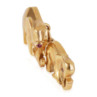 Cartier Vintage Elephant Cufflinks by Jacques Cartier in 18K Yellow Gold