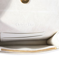 Dior Matte White Calfskin Saddle Belt Pouch