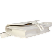 Dior Matte White Calfskin Saddle Belt Pouch