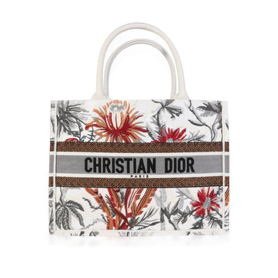 Dior Multicolor Toile De Jouy Tropicalia Embroidery Medium Book Tote