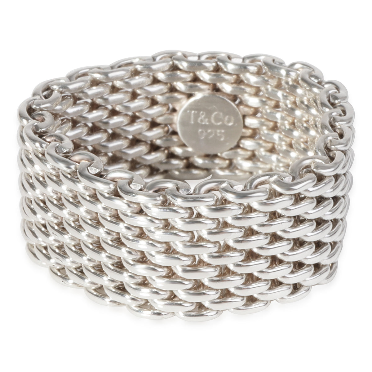 Tiffany & Co. Somerset Mesh Ring in Sterling Silver