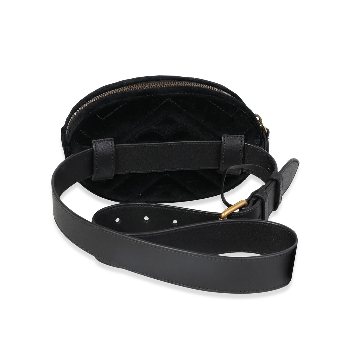 Gucci velvet belt hot sale bag black