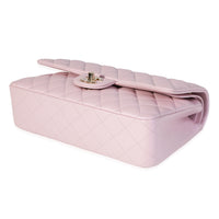 Chanel Iridescent Pink Quilted Calfskin Medium Classic Double Flap Bag