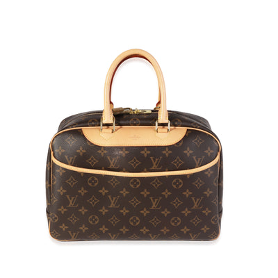 Louis Vuitton Brown Monogram Canvas Deauville Bag