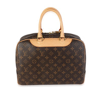 Louis Vuitton Brown Monogram Canvas Deauville Bag