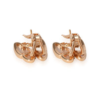 Van Cleef & Arpels Two Butterfly Mother Of Pearl Earrings in 18k Rose Gold