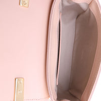 Chloe Peach Lizard-Embossed Leather Mini C Bag