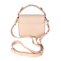 Chloe Peach Lizard-Embossed Leather Mini C Bag