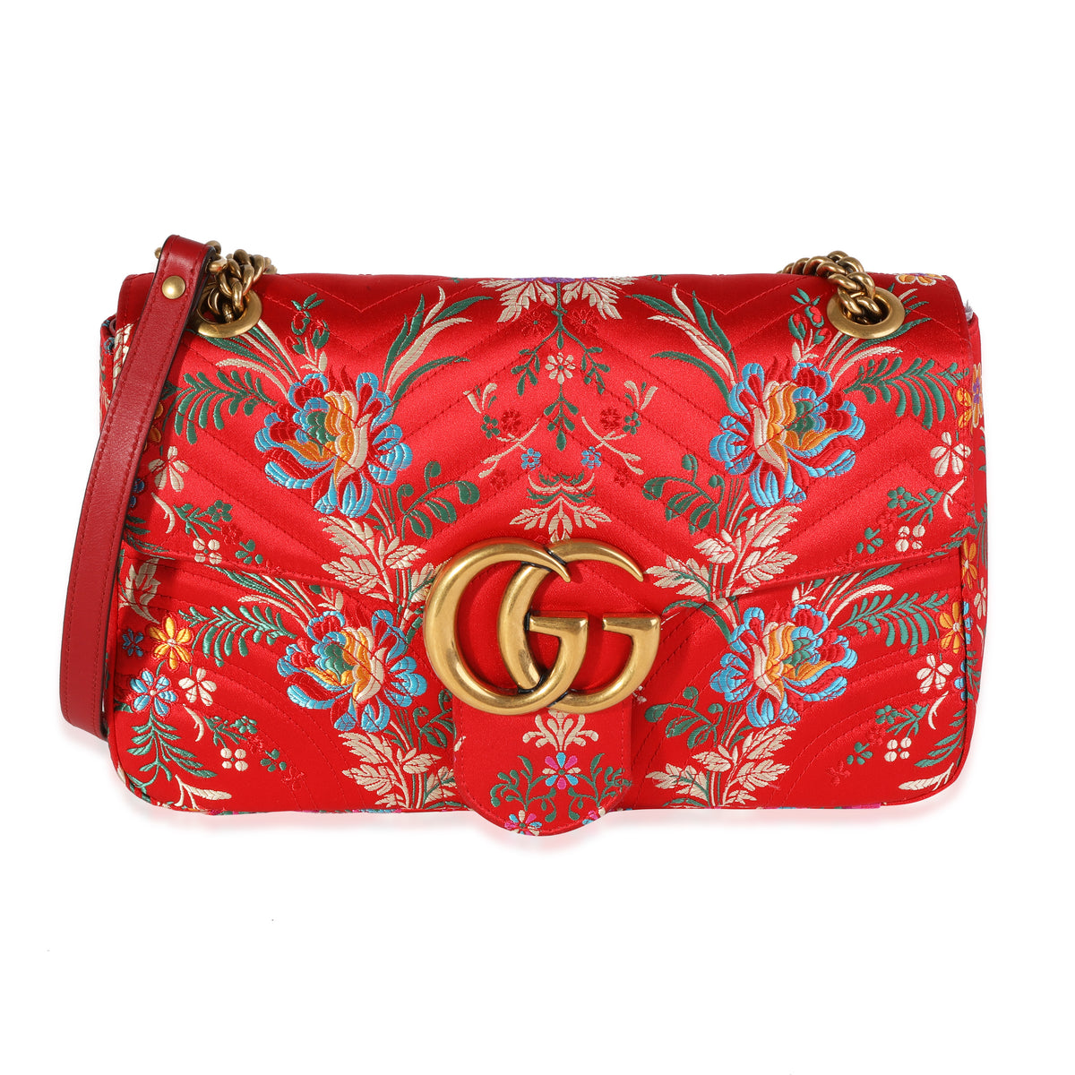 Gucci red clearance medium marmont bag