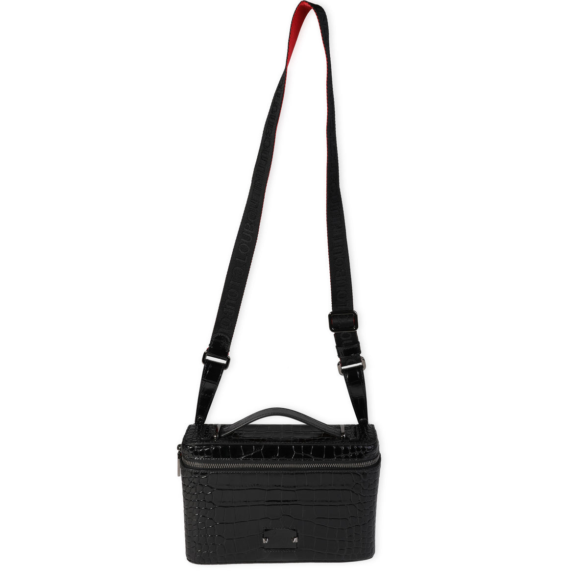 CHRISTIAN LOUBOUTIN Calfskin Kypipouch Small Top Handle Messenger