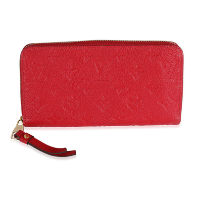 Louis Vuitton Red Monogram Empreinte Zippy Wallet