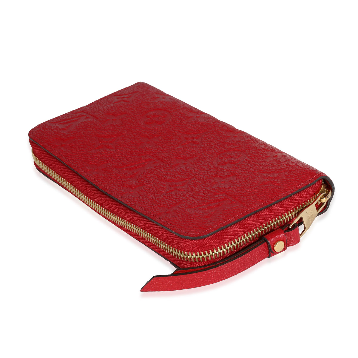 LOUIS VUITTON Monogram Empreinte Zippy Wallet Red M60017 LV Auth 24336  Cloth ref.369194 - Joli Closet