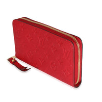 Louis Vuitton Red Monogram Empreinte Zippy Wallet