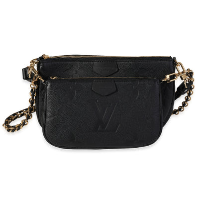 Louis Vuitton Black Monogram Empreinte Multi-Pochette Accessoires