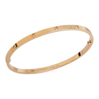 Cartier Love Diamond Small  Bracelet in 18k Yellow Gold (Size 20)