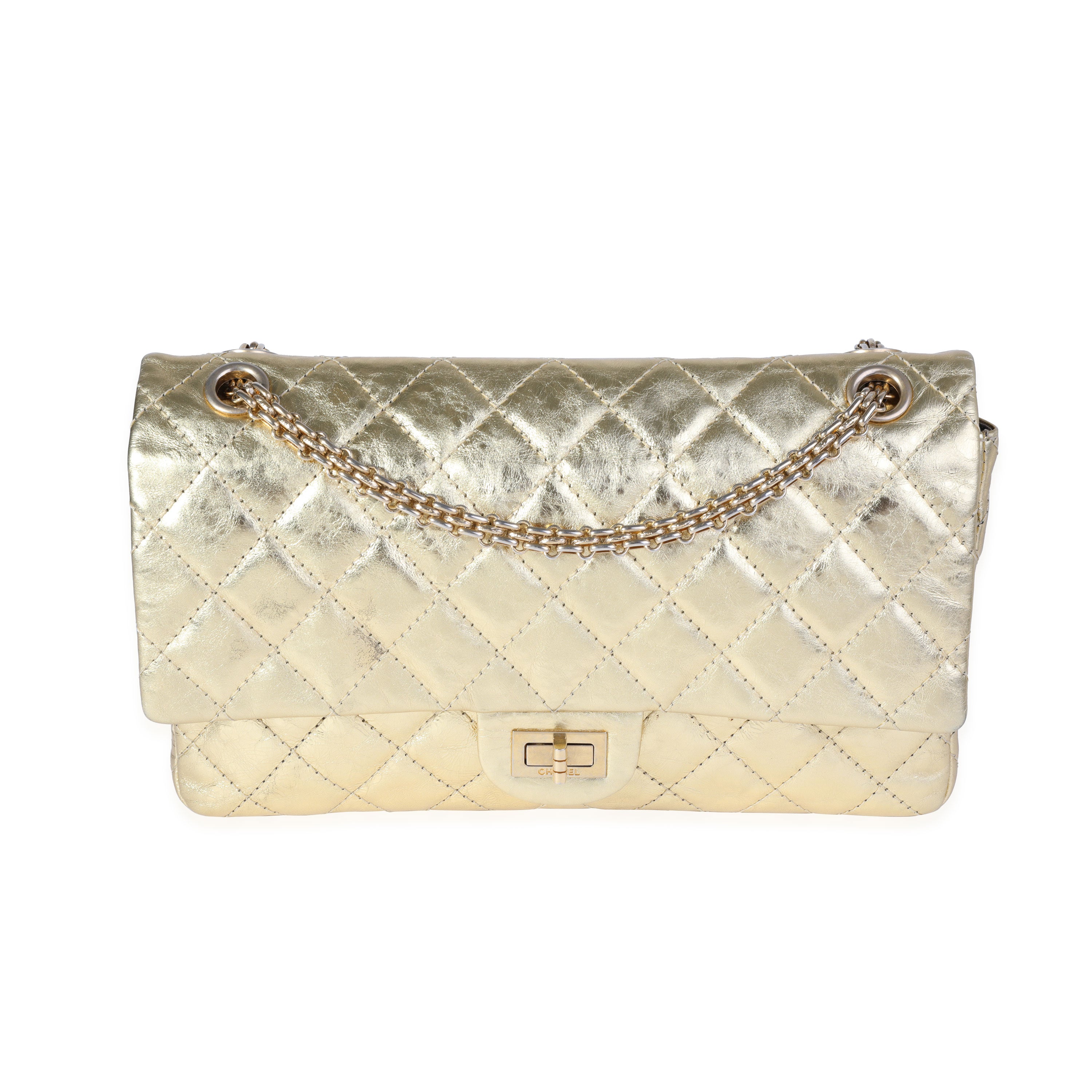 Chanel Metallic Gold Leather Reissue Flap Bag