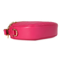 Celine Hot Pink Quilted Calfskin Small C Charm Camera Bag