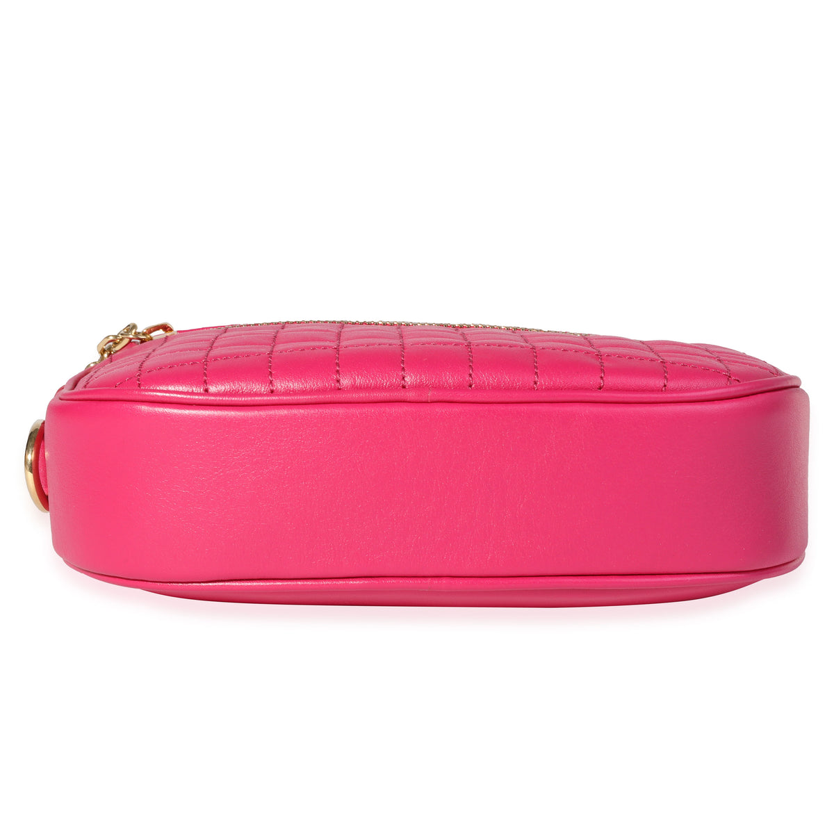 Celine Hot Pink Quilted Calfskin Small C Charm Camera Bag