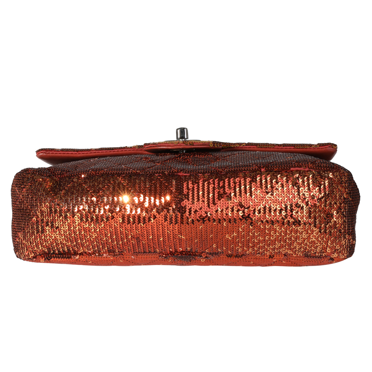 Chanel Gold & Copper Ombré Sequin Medium Single Flap Bag