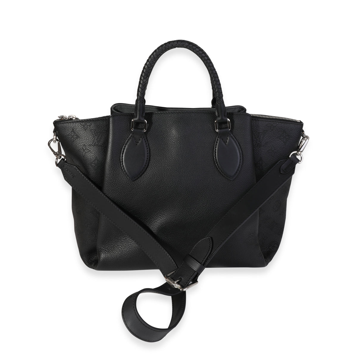 Louis Vuitton Black Mahina Leather Haumea Bag