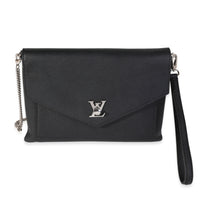 Louis Vuitton Black Calf Leather Lockme Chain Pochette