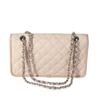 Chanel Beige Quilted Caviar French Riviera Medium Flap Bag