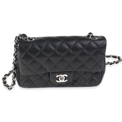 Chanel Black Quilted Lambskin Classic Mini Rectangular Flap Bag