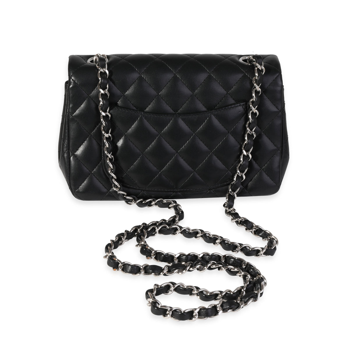 Chanel Black Quilted Lambskin Classic Mini Rectangular Flap Bag