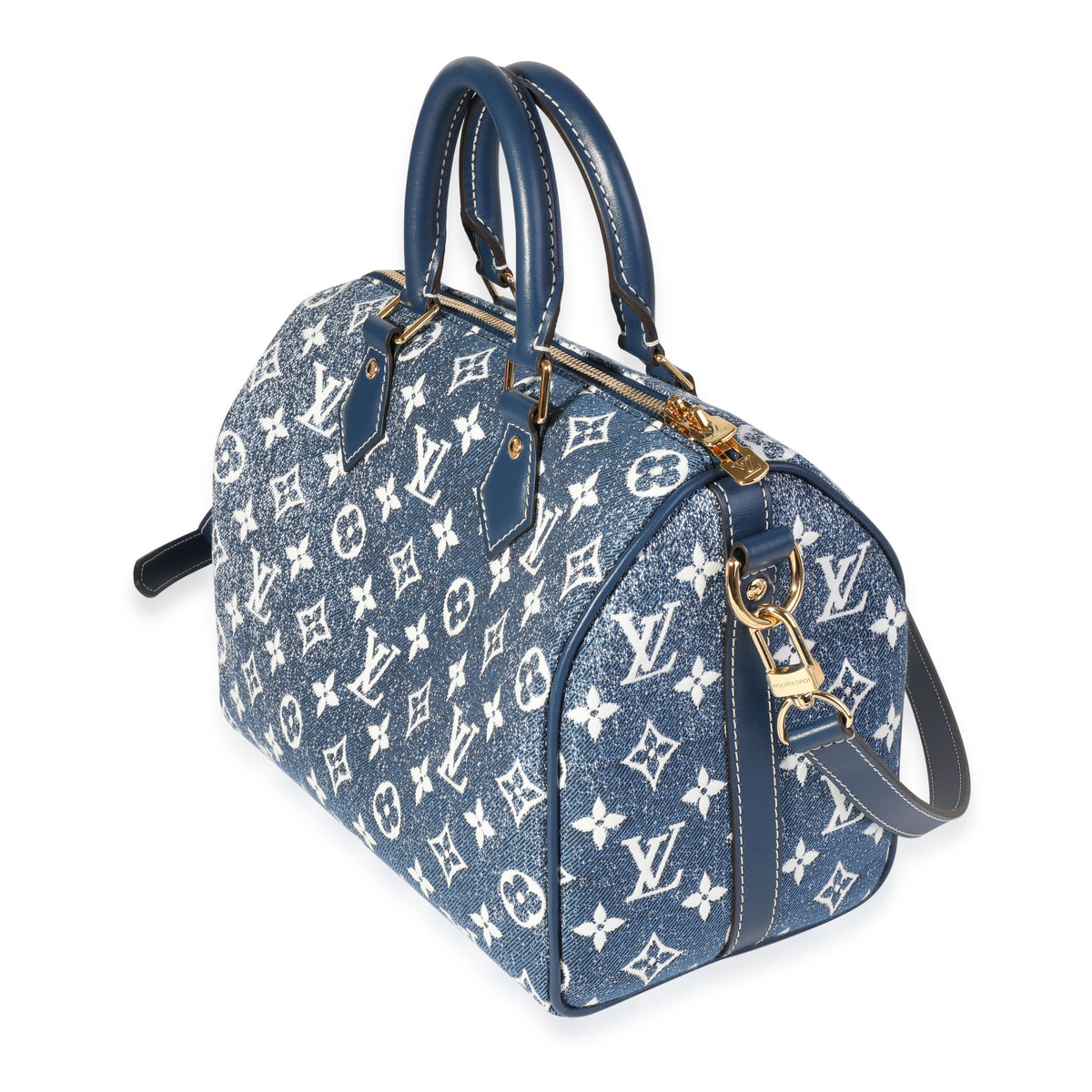 Louis Vuitton, Bags, Louis Vuitton Speedy Bandouliere Bag Monogram  Jacquard Denim 25 Blue